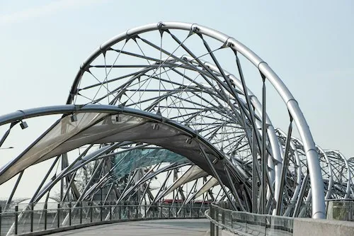 structure métallique d'un pont